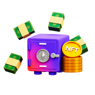 21  3D BlockChain Technology Illustration NFT Locker