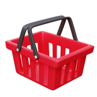 3D Back Friday Sale Offer Illustration Icon basket