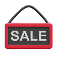 3D Back Friday Sale Offer Illustration Icon sale