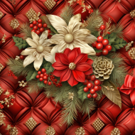 3D Christmas Festive Holidays Decoration Background (3)