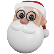 3D Christmas Holiday and Festives Season Illustration icon Santa Claus 2