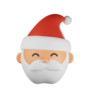 3D Christmas Holiday Illustration santa