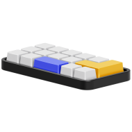 3D Computer Device and Networking Technology keyboard