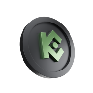 3D Crypto Coin Logo Icon Illustration KuCoin Token (KCS) 02