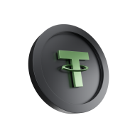 3D Crypto Coin Logo Icon Illustration Tether (USDT) 02