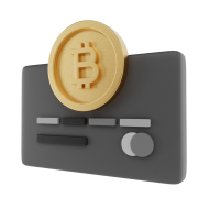 3D Crypto Currency Finance Illustration Message Box 3