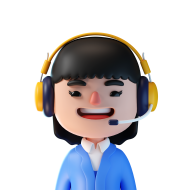 3D Customer Support Service Illustration icon Human Agent