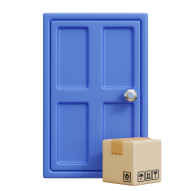 3d Ecommerce Delivery Service Icon Illustration door