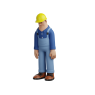 3D Electrician Construction Worker Illustration (9)