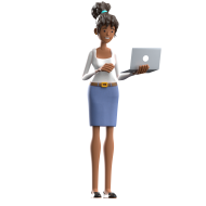 3d Female character Pose Business Woman Marketing Illustration (34)