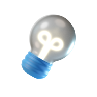 3D Graphic Design 3D Illustration Icon Lightbulb