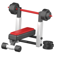 3D Gym Workout and Fitness Equipment Illustration Bench