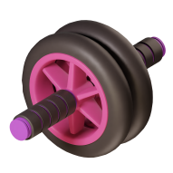 3D Gym Workout and Fitness Illustration Ab Wheel