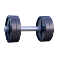 3D Gym Workout and Fitness Illustration Barbell 3