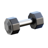 3D Gym Workout and Fitness Illustration Dumbbell 2