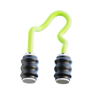 3D Gym Workout and Fitness Illustration Jump rope 3