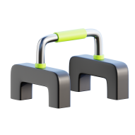 3D Gym Workout and Fitness Illustration Push up bar