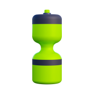 3D Gym Workout and Fitness Illustration Water Bottle