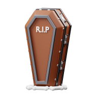 3D Halloween Holiday Celebration Illustration Coffin 4