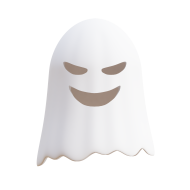 3D Halloween Holiday Celebration Illustration ghost