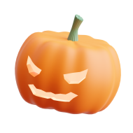 3D Halloween Holiday Celebration Illustration Pumpkin 1