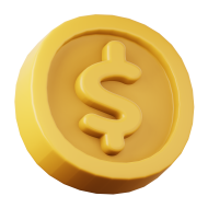 3D Illustration Icon Coin 4