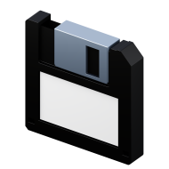 3D Illustration Icon Diskette 3