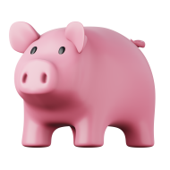 3D Illustration Icon Piggybank 2