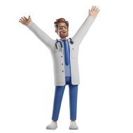 3D Male Character Medical Doctor Poses Illustration (30)