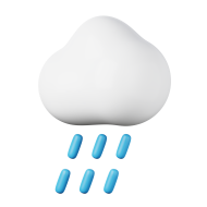 3D Nature and Weather Illustration Rain 2