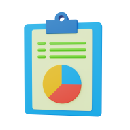 3D Return On Investment Illustration Analytics