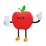 3D Social Media Emoji Character Illustration Apple 11