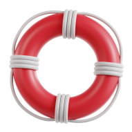 3D Summer Vacation Activity Illustration Lifebuoy