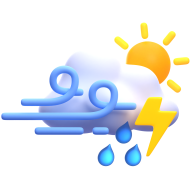 3d weather and climate icon illustration