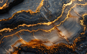 Abstract Gold & Black Marble Texture 06