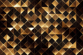 seamless gold and black background. generative ai