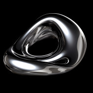 Aluminium – Liquid Metal sphere shapes black background (12)