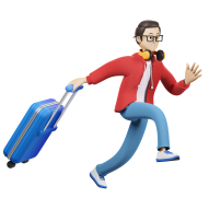 Boy Character travel boy 3d