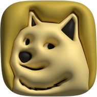 Bubble 3d icons cryptocurrency doge3