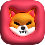 Bubble 3d icons cryptocurrency shiba