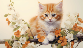 Cat and Dogs HD Pet Lovers Wallpaper Illustrations