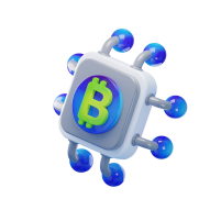 Chip Cryptocurrency 3D Icons