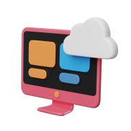 Cloud Tech AI Saas 3D UI icon Colorful Angle2 (9)