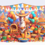 Cute Party Celebration Decoration Disney Backgrounds (4)