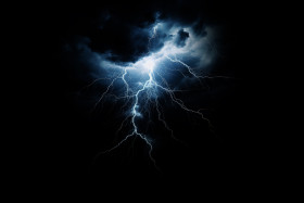 Dark and Blue Lightning Overlay (2)