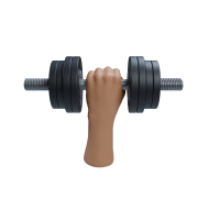 Dumbell and Hand 02