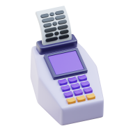 E COMMERCE 3D Illustration Icon EDC Machine