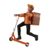 Ecommerce Delivery and Logistic Service Character 3D Illustration (3)