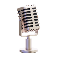 Electronic Device 3d Illustration microphone