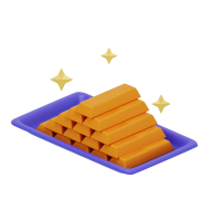 Finance Accounting 3d Money Illustration Gold Bars